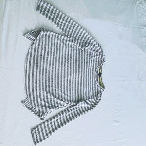 G/W Striped Long Sleeved Shirt-Verve Ami-Size M